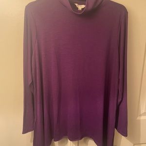 Purple turtleneck